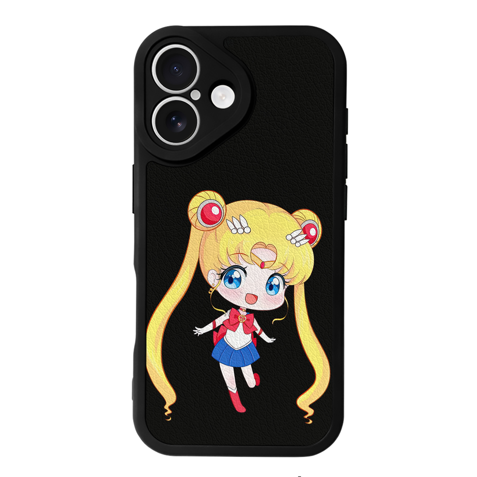 （画像用） 美少女戦士セーラームーン 月野 うさぎ つきの うさぎ Sailor Moon Tsukino Usagi 【iPhone 16シリーズ対応】シリコンスマホケース（レザー調） 材質：シリコン